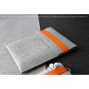 WOLF iPad Air 2 Sleeve hellgrau/orange