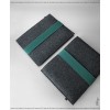 ARCHITECT wool felt sleeve for your 9,7" iPad Pro graphite/fir green