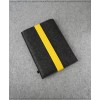 ARCHITECT iPad Mini felt sleeve graphite/yellow