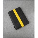 ARCHITECT iPad Mini felt sleeve graphite/yellow