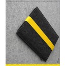 ARCHITECT iPad Mini felt sleeve graphite/yellow